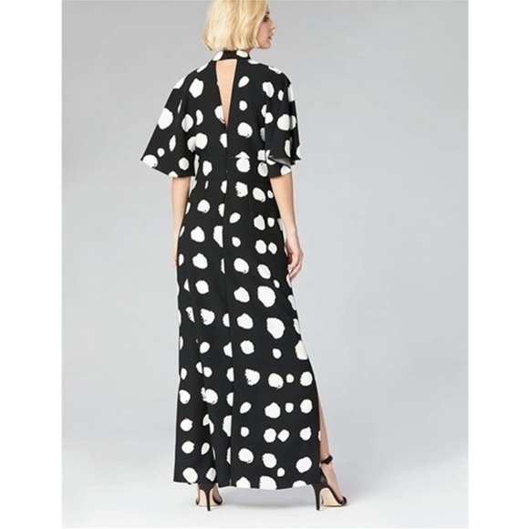NWT! POLKA DOT KEYHOLE MAXI EVENING DRESS WITH SIDE SLITS 😍 - Picture 2 of 6